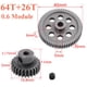 thumbnail image 3 of Equipo principal de RC Car,11184 Metal Gear,1:10 HSP Motor Gear,Engranajes de piñón del motor 26T 64T,para 94107 94170 94123 94103,1:10 piezas de automóviles RC, 3 of 8