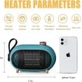 thumbnail image 3 of Space Heater, Ceramic Fan Heater, Portable Mini Electric Heater With Overheat Protection For Home And Office, 3 of 5
