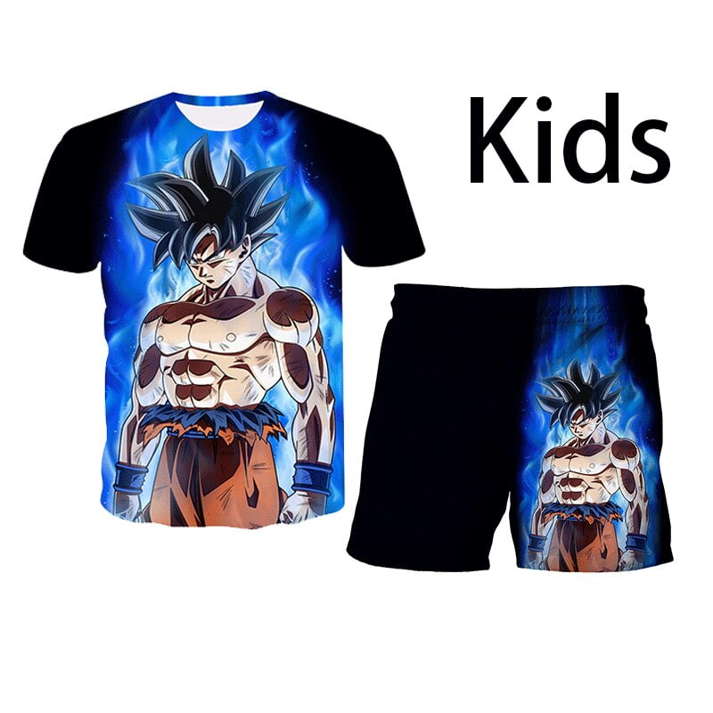 Seven Dragon Ball costume maillot de bain maillot de bain pour enfants maillot de bain deux pieces Garniture short a manches courtes maillot de bain costume de plage Walmart