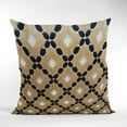 thumbnail image 4 of Plutus Velvet Majestic Gold, Black, Cream Handmade Luxury Pillow - Double sided 12" x 20", 4 of 5