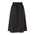 thumbnail image 5 of Vestido informal de línea A para mujer - Algodón y lino, cintura elástica, largo medio - M-XXL, 5 of 5