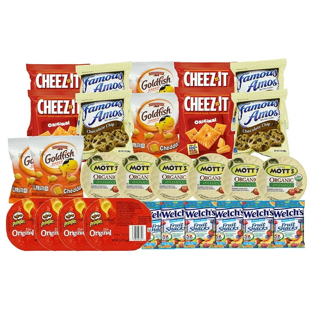 Healthy Snacks And Junk Food For Kids After School Or For Lunch Box 28 Count Variety Pack With Cookies Goldfish Pringles Chips Crackers Walmart Com Healthy Snacks And Junk Food For Kids After School Or For Lunch Box 28 Count Variety Pack With Cookies Goldfish Pringles Chips Crackers Walmart Com