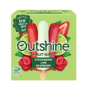 Outshine Strawberry, Lime and Raspberry Frozen Fruit Ice Bars, 12 Ct