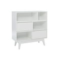 thumbnail image 4 of Powell Nixon 3-Shelf Bookcase with 2 Sliding Door Panels, Pure White, 4 of 13