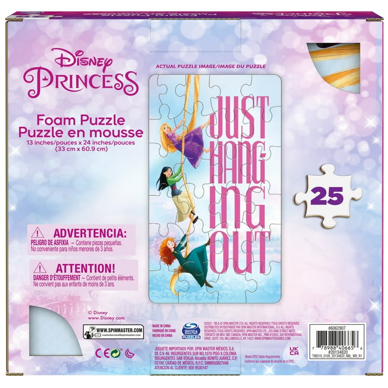 Spin Master Games Disney Princess Foam Jigsaw Puzzle, 25-Piece