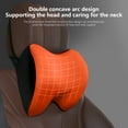 thumbnail image 4 of CxhicLuv Car Neck Headrest, Auto Memory Foam Pillow, Breathable 4D Mesh Removable Cover, Vehicle Seat Accessories, Neck Support & Fatigue Relief for Car Owners, Long-Distance Drivers, Orange, 4 of 8