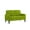 Green, variant on Alexent  53” Small Modern Two Seater Sofa - Polyester Fabric Upholstered Sofa for Small Spaces, Living Room, Apartment, Dark Gray