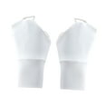 thumbnail image 4 of Guantes de protección solar de verano, protección para las manos, suaves, informales, mitones sin dedos, Blanco, 4 of 9