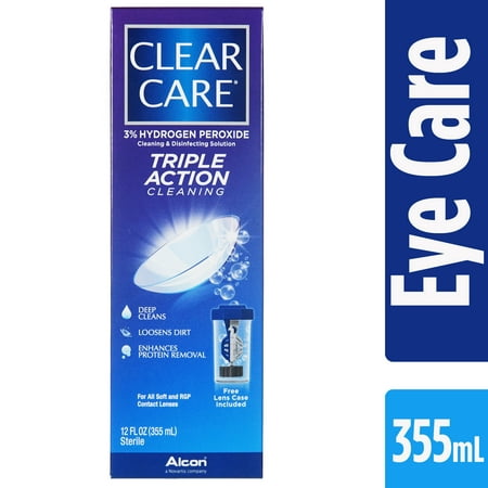 Clear Care No Rub Contact Solution 12 Fl Oz (Best Contact Lens Cleaning Solution)