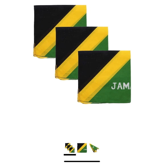 JAMAICA JAMAICAN BANDANA FLAG DURAG FACE MASK HEAD WRAP CAVE GIFT (12 Pieces)