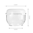 thumbnail image 3 of Clear Pizza Dough Proofing Container with Lid, Non-Stick Dough Rising Box for Bread, Sourdough & Pizza Fermentation, Stackable Transparent Dough Proofing Box for Easy Storage, 3 of 8