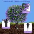 thumbnail image 3 of Outdoor Artificial Lavender Topiary Ball Trees (Set of 2) - 26in UV-Resistant Fake Plants with Ground Spike for Garden, Patio, Porch Decor, 3 of 7