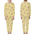 thumbnail image 3 of DISNIMO Easter Rabbit Pjs for Kids Girls Pajamas 9-10 Pjs for Kids Boys 2 Piece Pajama Set Kids Long Sleeve Pajamas Girls Crewneck Lounge Set Kids Sleepwear with Pockets, 3 of 7