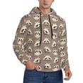 thumbnail image 2 of Sikiie Raccoon Men's Hoodie, Essentials Hoodie, Sweatshirt, Pullover Hooded Sweatshirt for Men-4X-Large, 2 of 7