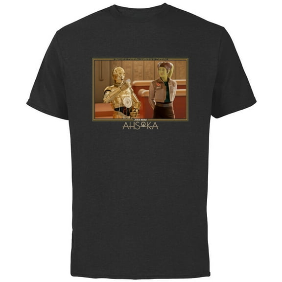 Star Wars Ahsoka Part 7 Hera Syndulla & C-3PO Always a Rebel - Short Sleeve Cotton T-Shirt for Adults - Customized-Black