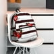 thumbnail image 5 of Easygdp Ladybugs on Black and White Striped1 Mochila Casual para Portátil, Mochila para Escuela, Viajes, Negocios, 5 of 6
