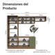 thumbnail image 2 of Cocina Integral Completa Modular Madesa Vik 270cm MV 04, 2 of 3