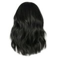 thumbnail image 2 of SUCS Short Wavy Bob Synthetic Wig for Black Women Black, 2 of 5