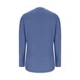 thumbnail image 6 of EchfiProm Womens Light Blue Shirts Tunic Winter Tops Crew Neck Blouse Relaxed Fit Solid for Women Long Sleeve, 6 of 7