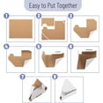 thumbnail image 4 of Mr. Pen- Adjustable Cardboard Corner Protectors, Fits 1", 1.5" and 2", 100 Pack, Corner Protectors for Shipping, 4 of 9