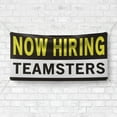 thumbnail image 4 of Now Hiring Teamsters 13 oz Heavy Duty Vinyl Banner Truck Driver Jobs Available CDL Drivers Help Wanted Sign for Business Indoor/Outdoor Single-Sided with Metal Grommets (3x5 ft, Bk & Wh & Ye), 4 of 6