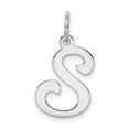 thumbnail image 1 of 925 Sterling Silver Dainty Letter S Initial Name Monogram Necklace Charm Pendant, 1 of 6