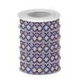 thumbnail image 2 of 5 Rolls Christmas Ribbon 1.5 inch Wide Decorative Ribbon for Gift Wrapping and Holiday Decorations Geometric Stars, 2 of 7