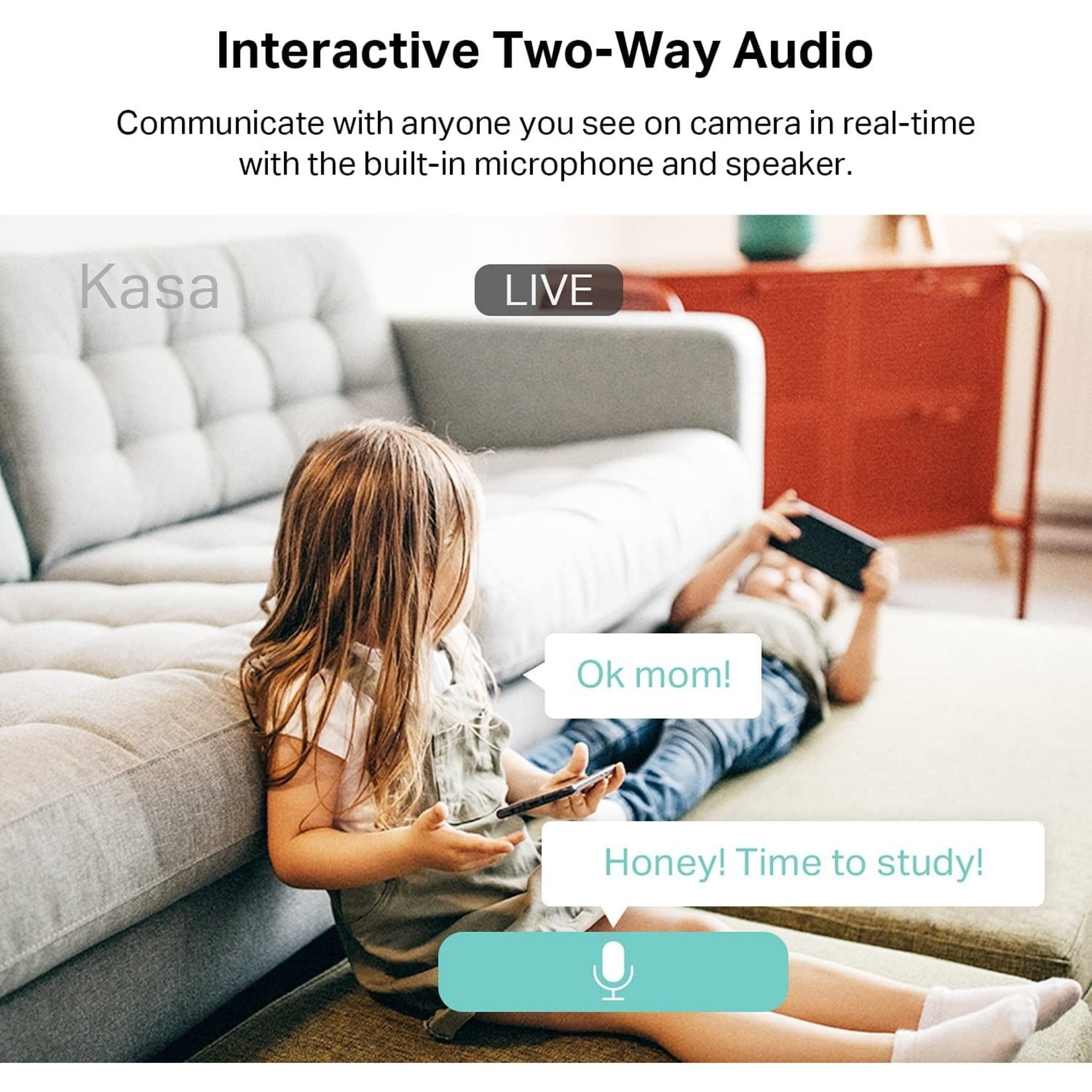 Kasa 2K QHD Security Camera Pan/Tilt, Starlight Sensor for Color Night Vision, Motion Detection for Baby & Pet Monitor, SD/Cloud Storage, Works with Alexa & Google, Free Expert Support (KC410S)