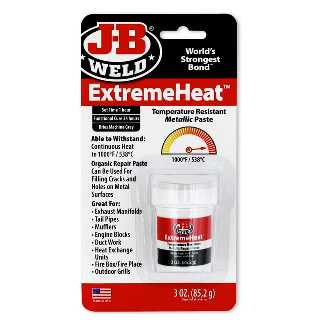 Pasta metálica J-B Weld ExtremeHeat de alta temperatura 90 ml