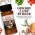 thumbnail image 3 of Four Sixes Cowboy Camp Burger Seasoning Blend with Jalapeno Pepper Mix, 5.75 oz Bottle, 3 of 15