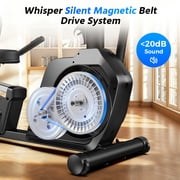 LNOW Recumbent Exercise Bike for Home,Light Commercial High-end Recumbent Bike with Arm Exerciser,Bluetooth App,Heart Rate, Low-Impact Cardio & Physical Therapy