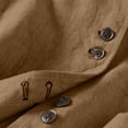 thumbnail image 4 of Duoif Womens Tank Tops Button down Linen Vest, Lightweight Summer Outerwear Shirts for Women Coffee XXL, 4 of 6