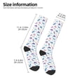 thumbnail image 2 of Naloa Dinosaur Thigh High Socks Extra Long Stretchy Sock Women Over Knee High Opaque Stocking Daily Wear, 2 of 6