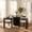 Black, variant on Christopher Knight Home Modern Dining Set for 4, Round Table with Upholstered Chairs, Black