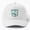White, variant on Dadcula Baseball Hat, Vampire Father Wordplay Character Graphic Design, Classic Cap