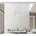 thumbnail image 2 of ET2 Lighting E24878-133PC Rinkle LED 13-Light Pendant - Polished Chrome, 2 of 10