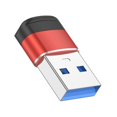 thumbnail image 1 of Adaptador USB 3.0 A Tipo C Transmisión de Datos de 10 Gbps Adaptador de Carga Rápida para 15 para para Accesorios Rojo, 1 of 5
