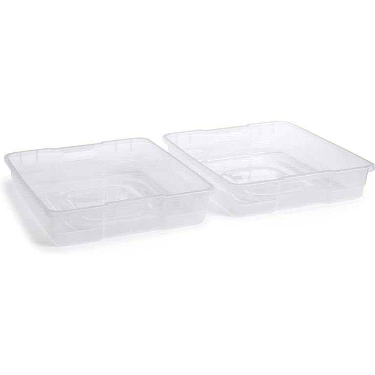 Rubbermaid 68 Qt Under Bed Wheeled Storage Boxes with Dual Hinged Lids (2  Pack), 1 Piece - Ralphs