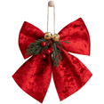 thumbnail image 3 of Korean Style Christmas Bow Ornament Red Velvet 3D Bell Bow Decorations, 3 of 7