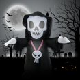 thumbnail image 4 of PENGXIANG Halloween Inflatable Rotating Pumpkin Halloween Light Up Decoration, 4 of 10