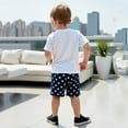 thumbnail image 5 of TAIAOJING Toddler Boys Short Sleeve Cute Fashion Prints T-Shirt Tops Shorts Child Kids Outfits Sets Breathable 18-24M, 5 of 7