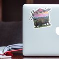 thumbnail image 5 of Die Cut Sticker Yellowstone National Park, Bison and Sunset, Contour Vinyl Sticker 3 to 6 inches, (Waterproof Decal for Cars, Water Bottles, Laptops, Coolers), Large, 5 of 5
