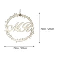 thumbnail image 3 of KAKOWELY 4 colgantes delicados para silla de boda, diseño de Mr. y Mrs., 3 of 4