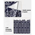 thumbnail image 5 of Swag Curtains, Navy Blue Retro Abstract Art Modern Geometric Rod Pocket Kitchen Curtains Valances Tier Curtains Swag Valance Curtains for Bedroom Living Room 36" x 36", 2 Panels, 5 of 6