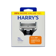 Harry's Men's Razor Blade Refill Cartridges, 12 Count
