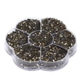 thumbnail image 1 of Fugacal Seven Colors Rhinestones,14400Pcs Flat Back Rhinestones Dazzling Colorful DIY Sturdy Iridescent Rhinestones Round Beads for Manicure Makeup,Iridescent Rhinestones Round Beads, 1 of 8