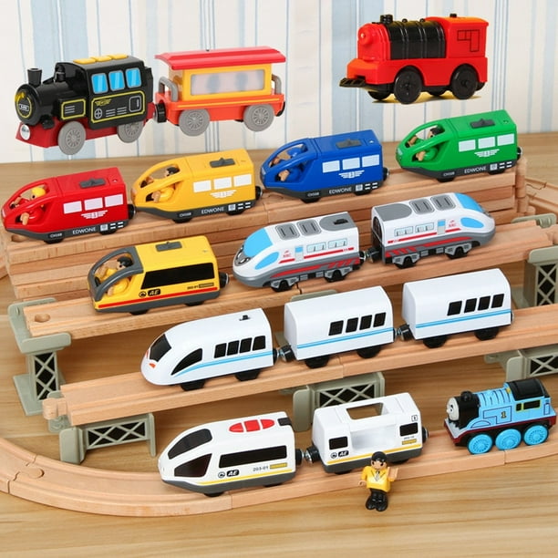 Coffret 16 pièces train électrique noël - locomotive , 12 rails et