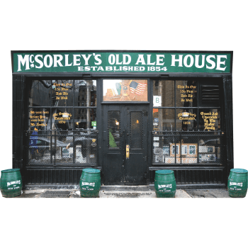 SP13012 McSorlys NYC Irish Tavern Bar Drinks Lounge Cardboard Cutout Standee Standup