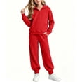 thumbnail image 4 of Vmvidoty Half Zip Drop Shoulder Long Sleeve Tracksuit 2 Piece Activewear Set Sweatsuits Little Girls 9-10 Years, 4 of 8