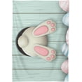 thumbnail image 2 of SKYSONIC Easter Bunny Eggs Tablecloth Waterproof Washable Polyester Square Table Cover Durable Tablecloth for Kitchen Dining Table Party Decor (54 X 54 Inch), 2 of 7